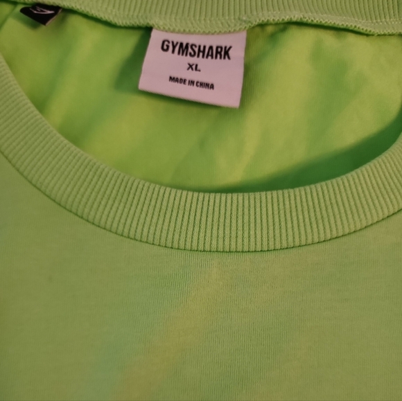 Gymshark Non Stop Crop Top Lime Green Neon Womens XL Athleisure Workout Tank - Picture 5 of 9